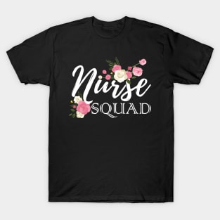 Womens Nurse Squad Funny Gifts for Night Nursing shirt T-Shirt